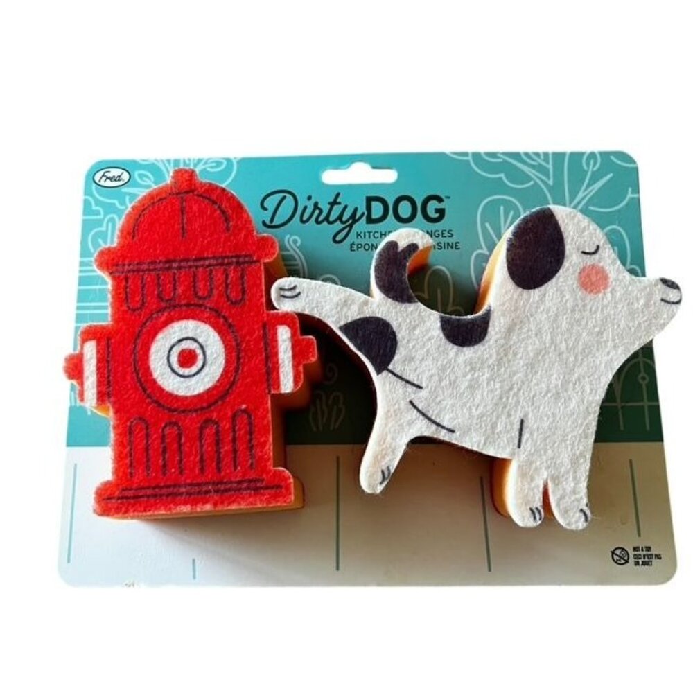 Dirty Dog Kitchen Sponge Set by Fred